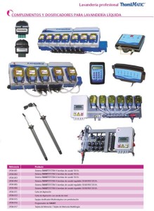 Lavanderia profesional, complementos y dosificadores